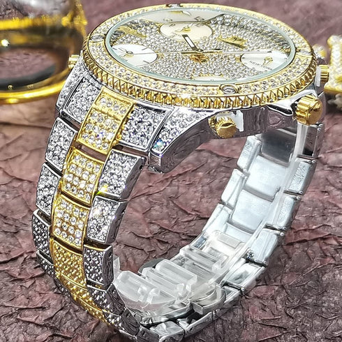 VVS Jewelry Fully Iced Area Codez Bling Watch