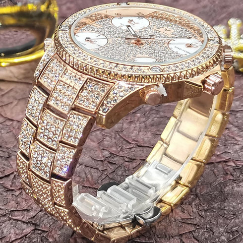 VVS Jewelry Fully Iced Area Codez Bling Watch