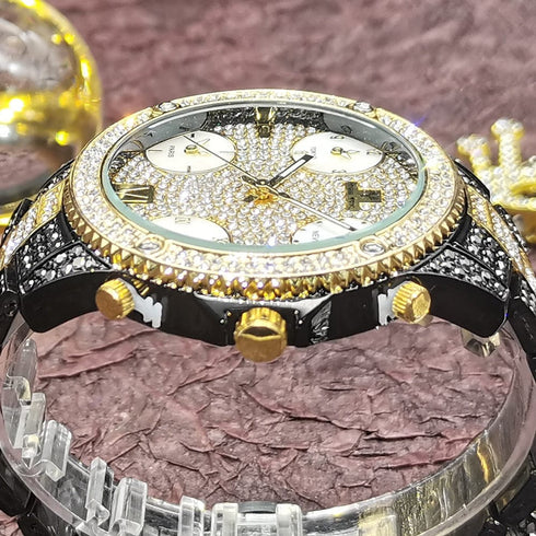 VVS Jewelry Fully Iced Area Codez Bling Watch