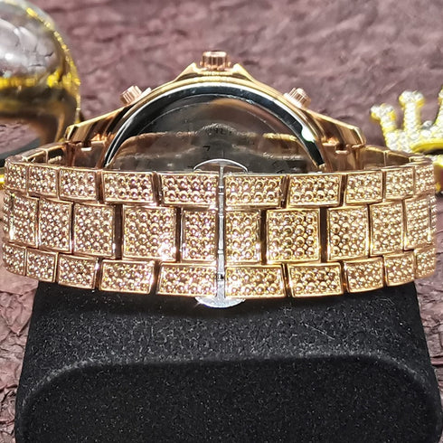 VVS Jewelry Fully Iced Area Codez Bling Watch