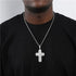 VVS Jewelry Fully Iced Ascher Cut Cross Pendant