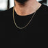 VVS Jewelry Gold/Silver Stainless Steel Rope Chain + FREE Rope Bracelet
