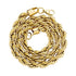 VVS Jewelry Gold/Silver Stainless Steel Rope Chain + FREE Rope Bracelet