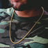 VVS Jewelry Gold/Silver Stainless Steel Rope Chain + FREE Rope Bracelet