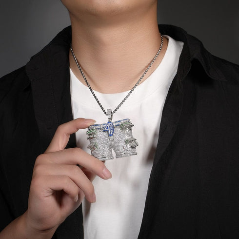 VVS Jewelry Iced 4PF Rapper USD Shorts Pendant