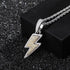 VVS Jewelry Iced Bolt Pendant Chain
