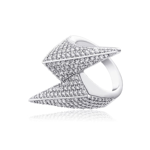 VVS Jewelry Iced Bolt Ring