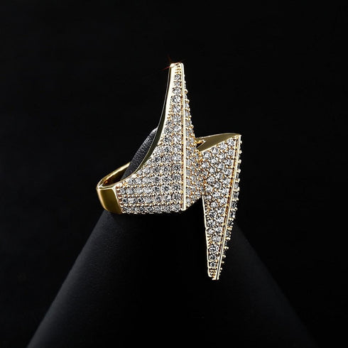 VVS Jewelry Iced Bolt Ring