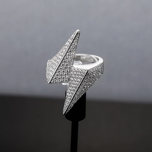 VVS Jewelry Iced Bolt Ring