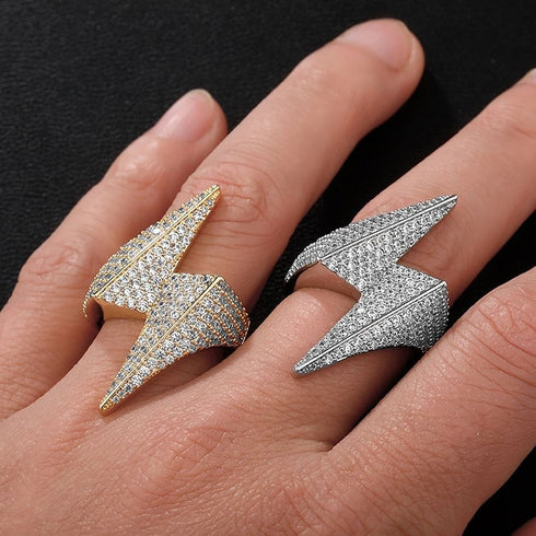 VVS Jewelry Iced Bolt Ring