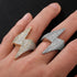 VVS Jewelry Iced Bolt Ring