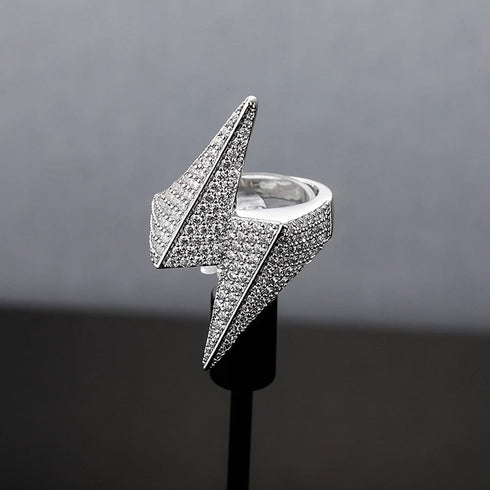 VVS Jewelry Iced Bolt Ring