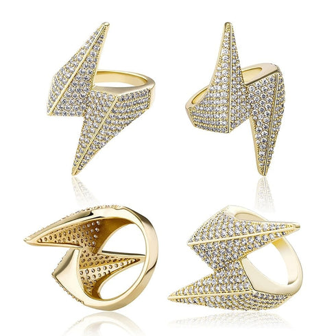 VVS Jewelry Iced Bolt Ring
