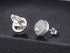 VVS Jewelry Iced Button Stud Earrings