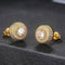 VVS Jewelry Iced Button Stud Earrings