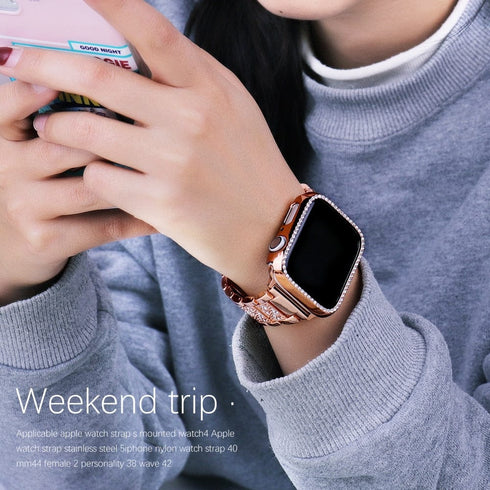 VVS Jewelry Iced Out Apple Watch Band + FREE Case