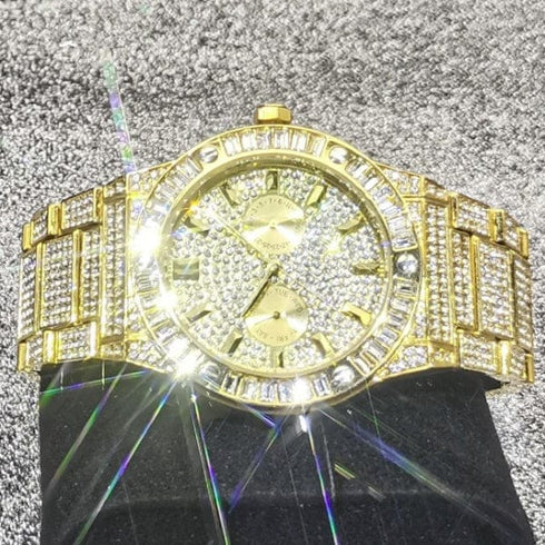 VVS Jewelry Iced out Baguette Watch
