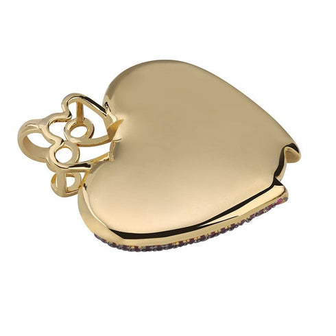 VVS Jewelry Iced Out Juice Wrld Heart Pendant