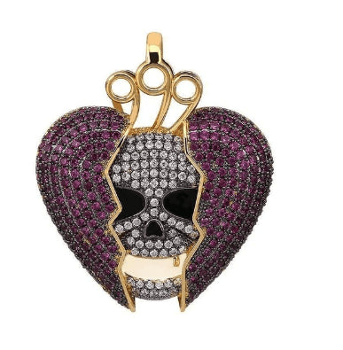 VVS Jewelry Iced Out Juice Wrld Heart Pendant