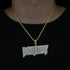 VVS Jewelry Iced Out "MONEY" Pendant Chain