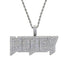 VVS Jewelry Iced Out "MONEY" Pendant Chain
