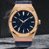 VVS Jewelry Iced Stardust Bling Leather Strap Watch