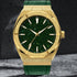 VVS Jewelry Iced Stardust Bling Leather Strap Watch