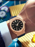 VVS Jewelry Iced Stardust Bling Leather Strap Watch