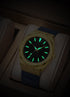 VVS Jewelry Iced Stardust Bling Leather Strap Watch