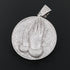 VVS Jewelry Micro Pave Circle Praying Hands