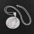 VVS Jewelry Micro Pave Circle Praying Hands