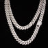 VVS Jewelry 14mm/20mm Micro Paved Prong Cuban Chain