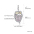 VVS Jewelry $$$ Micropaved Lip Pendant Necklace