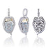 VVS Jewelry $$$ Micropaved Lip Pendant Necklace