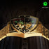 VVS Jewelry Military Triangle Skeleton Mechanical Watch