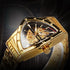 VVS Jewelry Military Triangle Skeleton Mechanical Watch