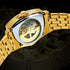 VVS Jewelry Military Triangle Skeleton Mechanical Watch