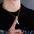 VVS Jewelry Old English Initial Pendant Necklace