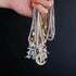 VVS Jewelry Old English Initial Pendant Necklace
