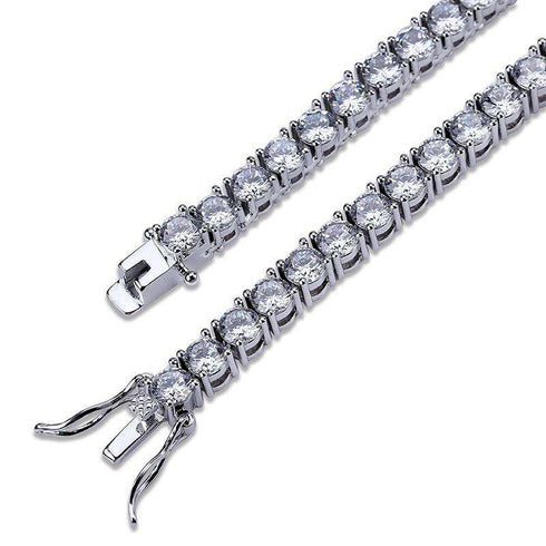 Diamond Prong Tennis Chain - Will Not Rust or Fade