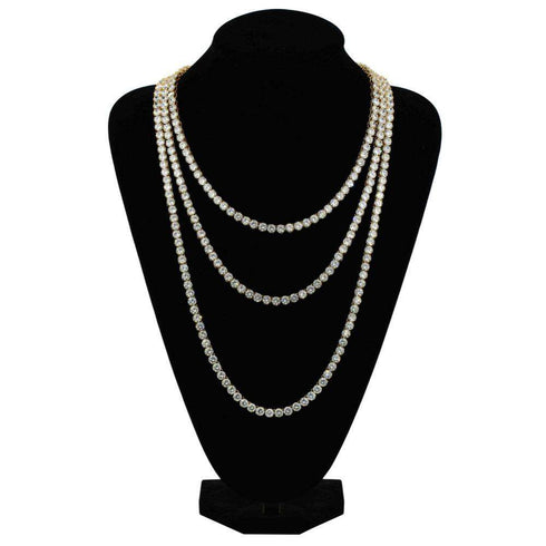 Diamond Prong Tennis Chain - Will Not Rust or Fade