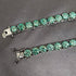 VVS Jewelry Rare Blue/Green 925 Sterling Silver Moissanite Tennis Chain