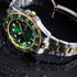VVS Jewelry Rollie Style Iced Gem Dial Two-Tone Watch