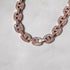 VVS Jewelry Rose Gold15mm Moissanite Mariner Link Chain