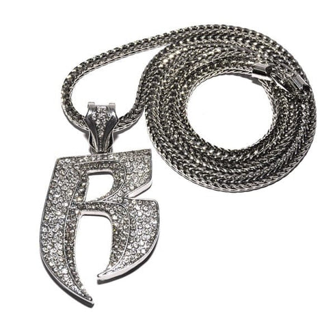 VVS Jewelry RUFF RYDERS Iced Pendant Curb Cuban Chain