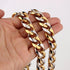 Stainless Steel Two-tone Curb Cuban Chain + FREE bracelet - BOGO