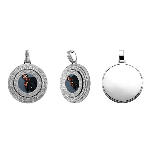VVS Jewelry Thicc Fully Iced Custom Photo Pendant Necklace