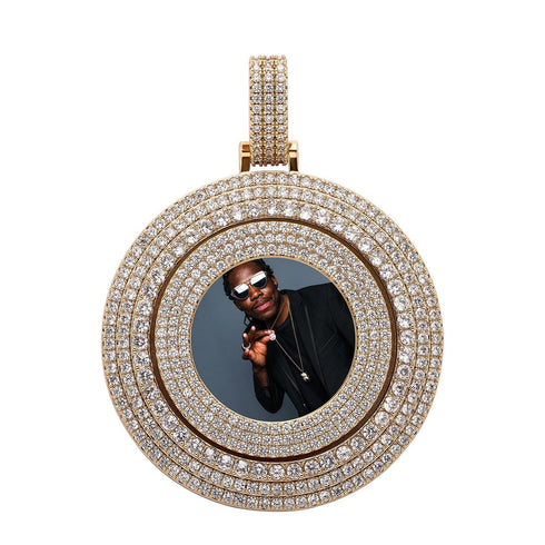 VVS Jewelry Thicc Fully Iced Custom Photo Pendant Necklace