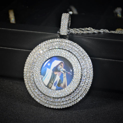 VVS Jewelry Thicc Fully Iced Custom Photo Pendant Necklace