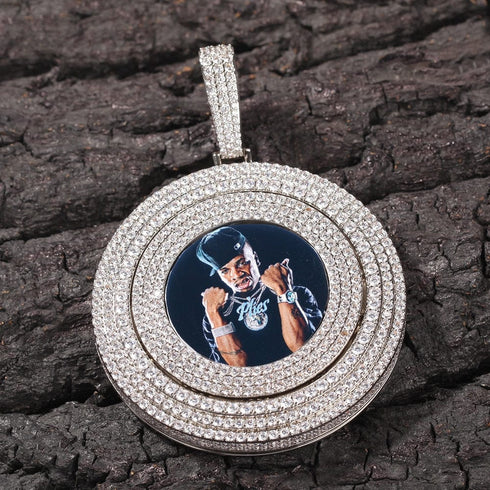 VVS Jewelry Thicc Fully Iced Custom Photo Pendant Necklace